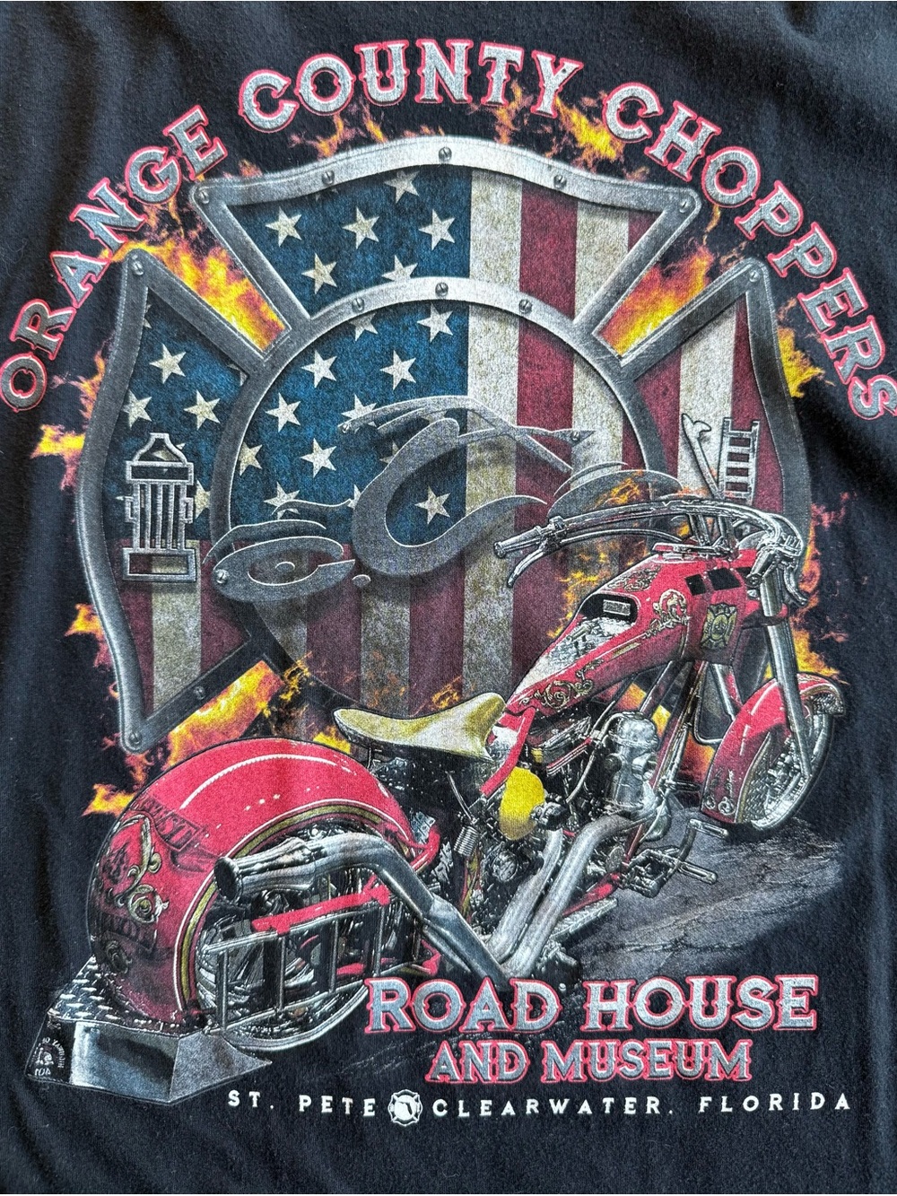 Orange County Choppers OCC Motorcycle Tee T Shirt Black Biker Grunge Hipster XXL